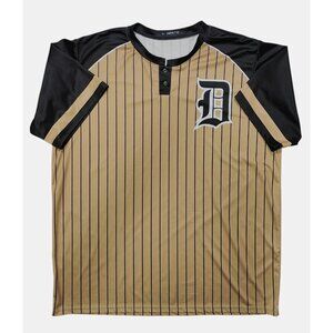 Resto Athletic Men's Gold/Black Detroit Tigers Jersey Size XL